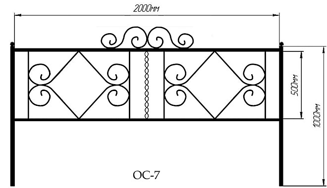 Ограда ОС7