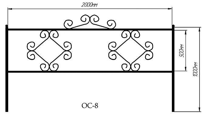 Ограда ОС8